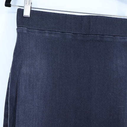 FRANK & EILEEN Donegal Unforgettable Skirt Black Denim Midi Pull On Women's 4