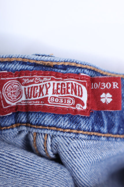 LUCKY NWT Legend Mid Rise Boy Jeans Blue Medium Wash Straight Leg Women's 10