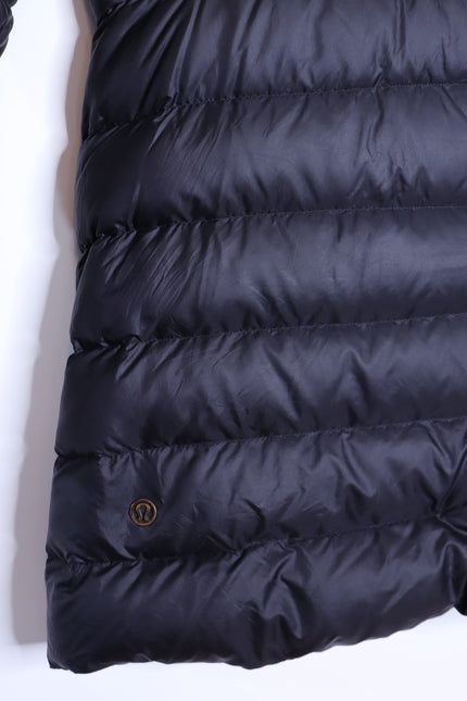LULULEMON Brave The Cold Goose Down Jacket Black Knee Length Women's 4