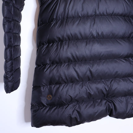LULULEMON Brave The Cold Goose Down Jacket Black Knee Length Women's 4