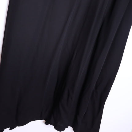 FABIANA FILIPPI Feather Embellished Maxi Dress Black Lined Lagenlook Women's XL