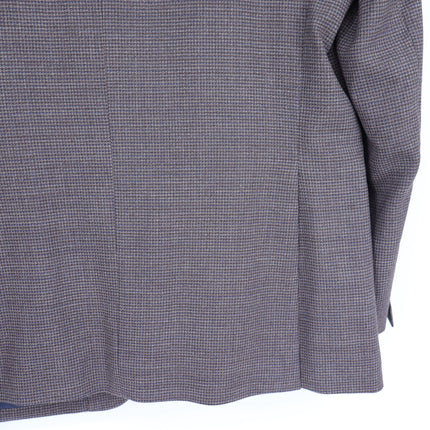 JOS. A. BANK Traveler Tailored Fit Sport Coat Brown Navy Houndstooth Men's 42L