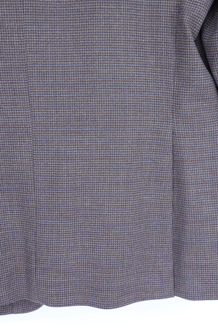 JOS. A. BANK Traveler Tailored Fit Sport Coat Brown Navy Houndstooth Men's 42L