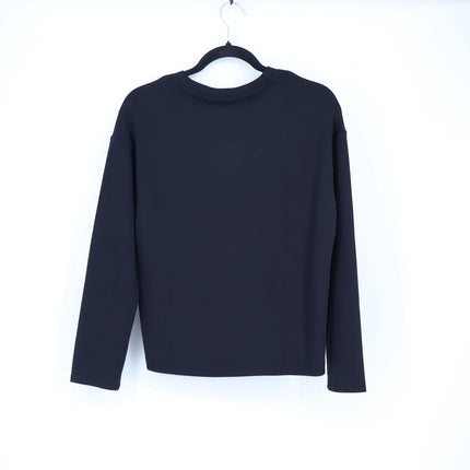 Spanx AirEssentials Crewneck Top Very Black NWT Modal Knit Long Sleeve Women's S