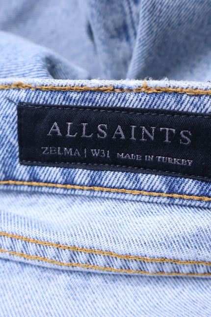 ALLSAINTS NWT Zelma Jean Light Indigo High Rise Ankle Straight Leg Women's 31