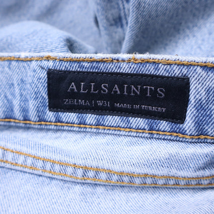 ALLSAINTS Zelma Jean NWT Light Indigo High Rise Ankle Straight Leg Women's 31