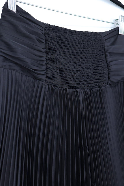 WHITE HOUSE BLACK MARKET NWT Black Pleated Strapless Dress Women's 00