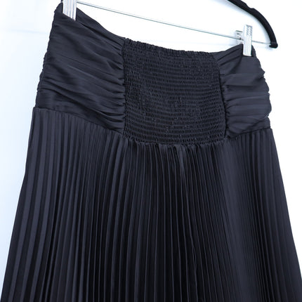 WHITE HOUSE BLACK MARKET NWT Black Pleated Strapless Dress Women's 00