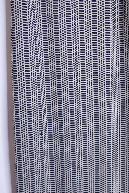 TORY BURCH White and Navy Printed Convertible Column Dress Women's XS