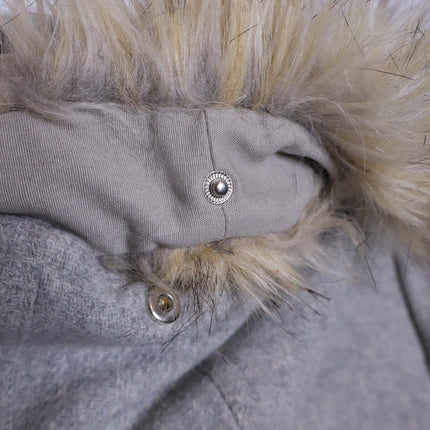 J. CREW Chateau Parka Italian Wool Stadium Cloth Heather Dusk Gray Women's 4