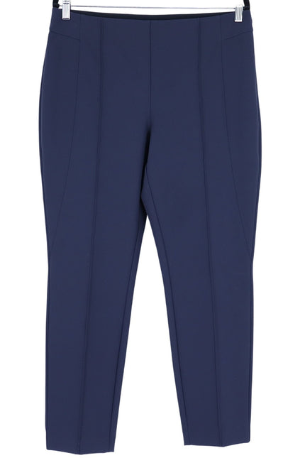 LAFAYETTE 148 Gramercy Tapered Trousers Navy Blue Acclaimed Stretch Women's 12