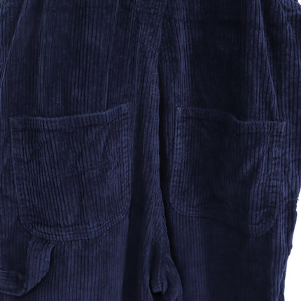 Lisa Says Gah Lucy Corduroy Overalls Black Straight Leg Bottom Women's M