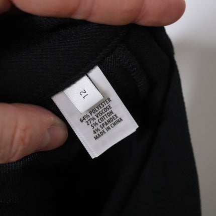 ST JOHN High Rise Tapered Trousers NWT Black Zipped Pocket Ponte Knit Women's 12
