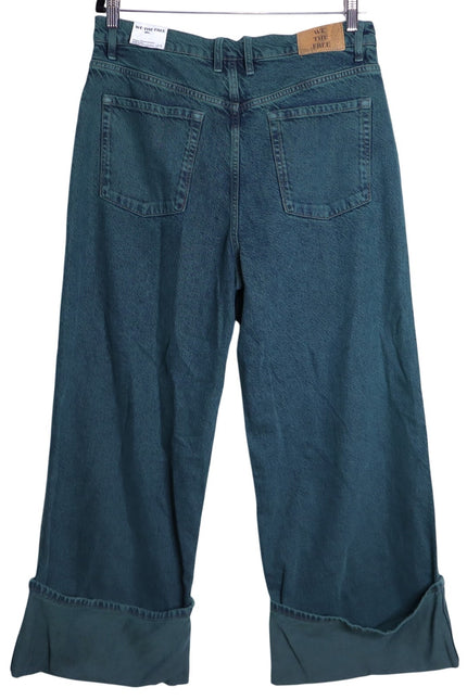 WE THE FREE NWT Luke Green Final Countdown Cuffed Wide Leg Jeans Women's 29