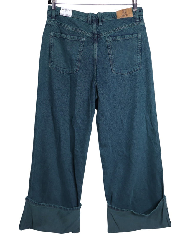 WE THE FREE NWT Luke Green Final Countdown Cuffed Wide Leg Jeans Women's 29