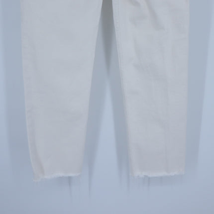 RE/DONE 70's Stove Pipe Jeans Vintage White High Rise Stretch Women's 25