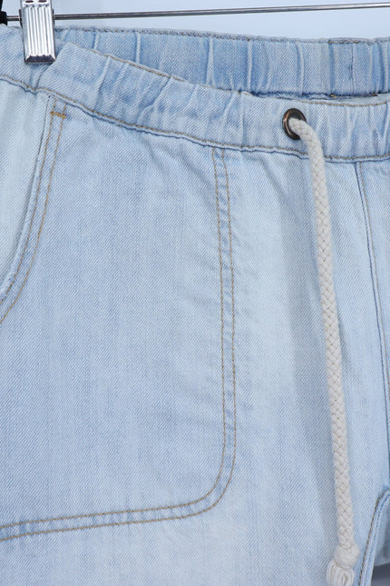 ONE TEASPOON Shabbies Drawstring Jean Blue Hustler Distressed Boyfriend Womens M