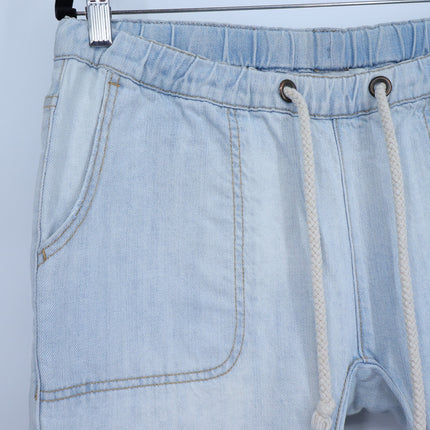 ONE TEASPOON Shabbies Drawstring Jean Blue Hustler Distressed Boyfriend Womens M