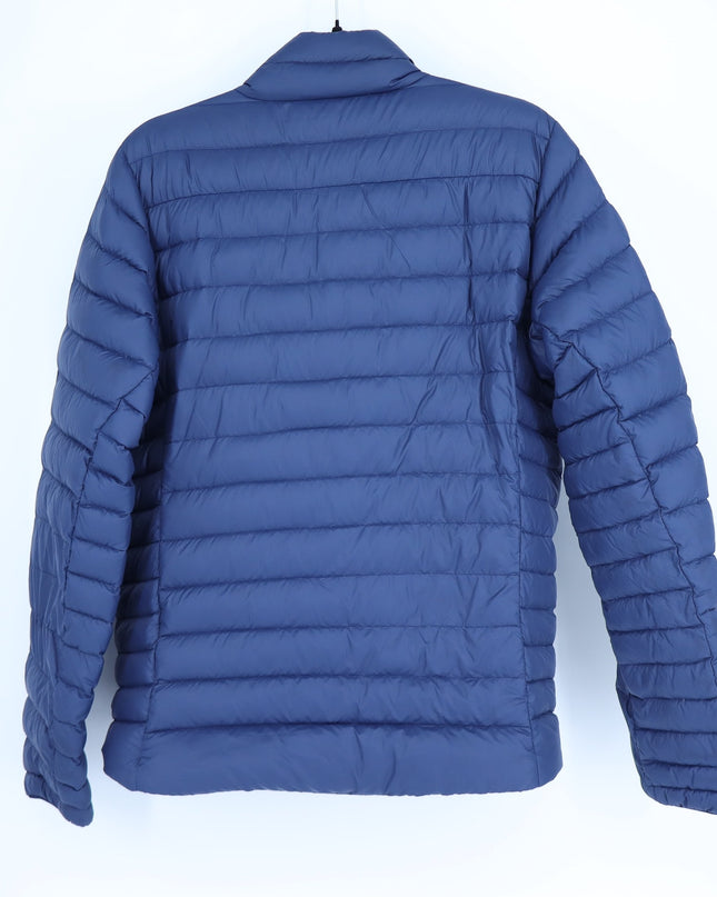 Patagonia Down Sweater Jacket Navy Blue Puffer 800 Fill Long Sleeve Men's S