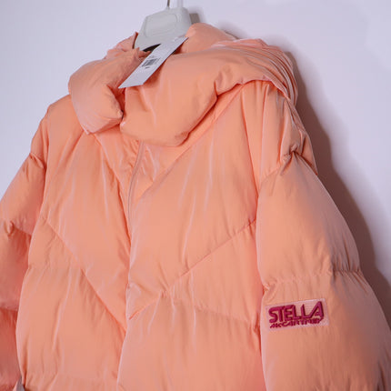STELLA McCARTNEY NEW Kayla Quilted Down Puffer Jacket Orange Women's 50/16