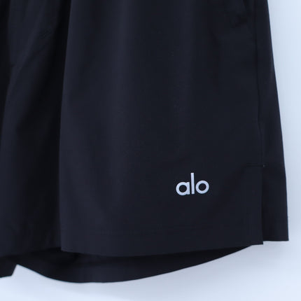 Alo Yoga Stride Shorts Black Anthracite Linerless Pull On Active Women's S