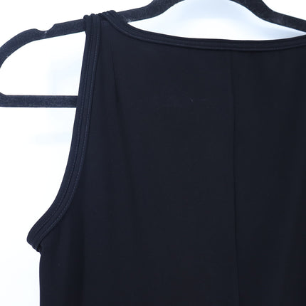AKRIS Punto Knot Strap Sleeveless Blouse Black Scoop Neck Women's 4