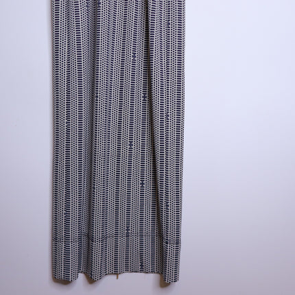 TORY BURCH White and Navy Printed Convertible Column Dress Women's XS
