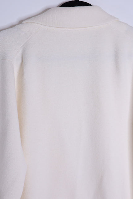 J.CREW Cecile Relaxed Sweater Blazer Ivory One Button Long Sleeve Women's S