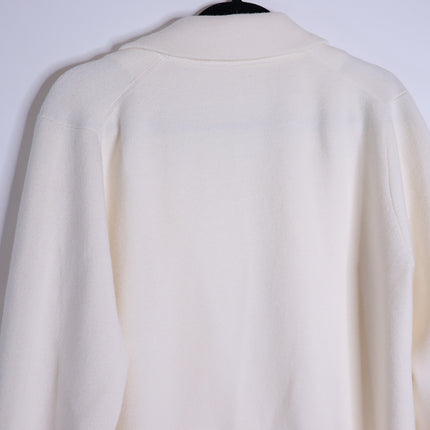 J.CREW Cecile Relaxed Sweater Blazer Ivory One Button Long Sleeve Women's S