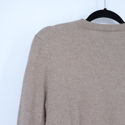 Aritzia Bare 100% Cashmere Noteworthy Cardigan Heathered Nomad Taupe Women's XS