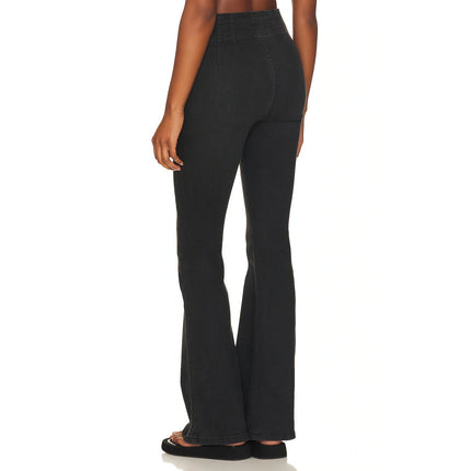 WE THE FREE NWT Jayde High Rise Jeans Flare Leg Onyx Black Zip Fly Women's 25