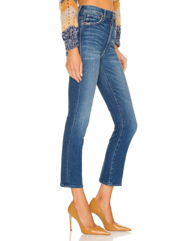 Mother The Swooner Rascal Ankle Jeans Blue Where Is My Mind Women's 26