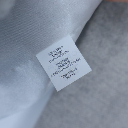 J. Crew Schoolboy Houndstooth Wool Blazer Grey Single Breasted Women's 2