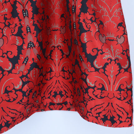 FREE PEOPLE Queen of Hearts Brocade Mini Dress Red and Black Women's 6