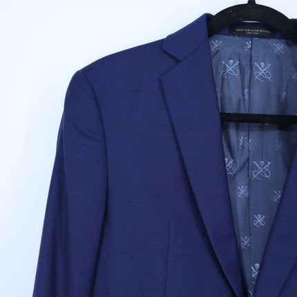 John Varvatos Wool Slim Suit Jacket Navy Bleecker Sport Coat Men's 36S/29S