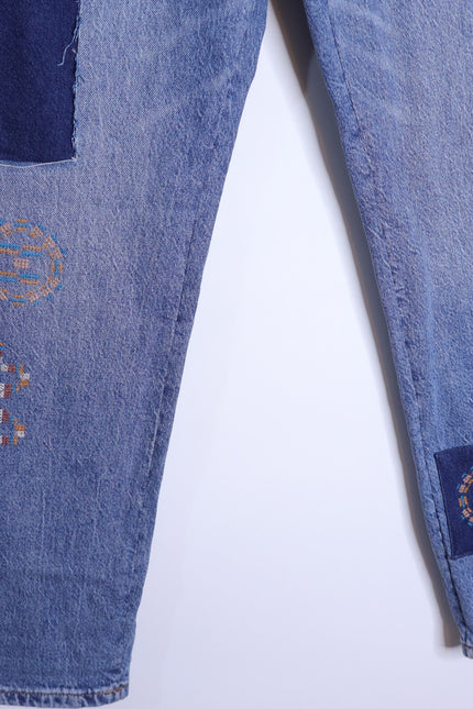 LUCKY NWT Legend Mid Rise Boy Jeans Blue Medium Wash Straight Leg Women's 10