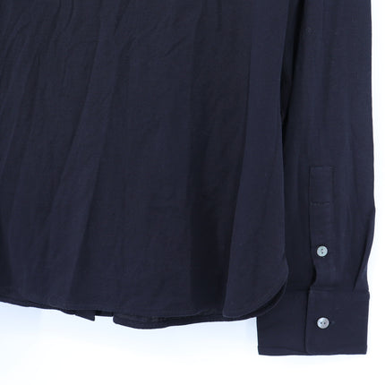 Theory Apex Tee Fitted Shirt NWT Black Button Up Collared Blouse Women's S
