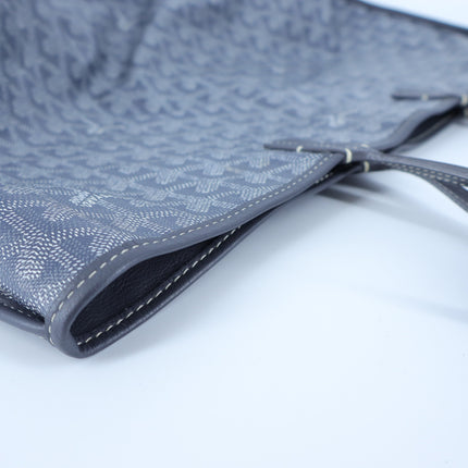 GOYARD Anjoy Reversible PM Tote Bag Gray Coated Canvas with Removable Pouch