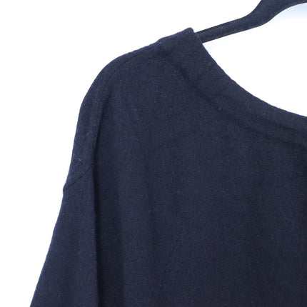 Vince Asymmetrical Pullover Sweater 100% Cashmere Black Cold Shoulder Women's S