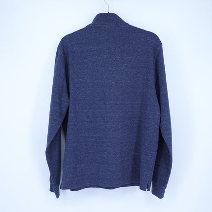 Johnnie-O Baker Henley Pullover Sweater Wake Blue Long Sleeve Men's M