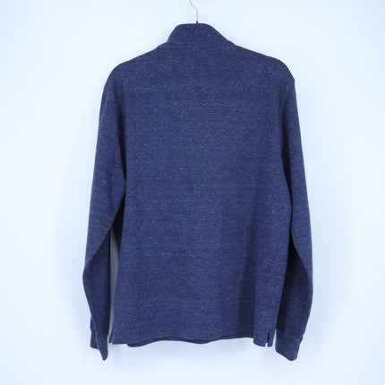 Johnnie-O Baker Henley Pullover Sweater Wake Blue Long Sleeve Men's M