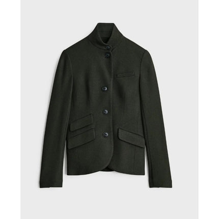 Rag & Bone Slade Wool Blazer Army Green Tailored Long Sleeve 4-Pocket Women's 6