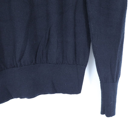 Bonobos Crew Neck Pullover Sweater Black Merino Wool Long Sleeve Men's XS