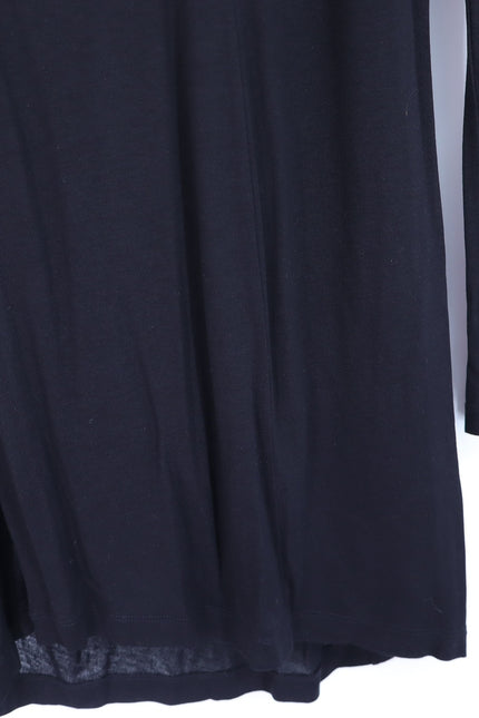 HELMUT LANG Black Asymmetric Mini Dress NWT Twisted Long Sleeve Women's M