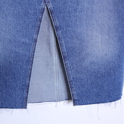 REFORMATION JEANS Jagger Denim Midi Skirt Hemlock Classic Blue Women's 30