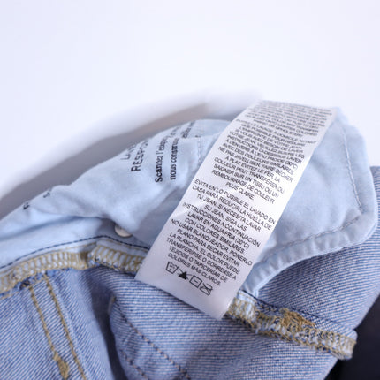 FRAME Le Slim Palazzo Jeans Drizzle Medium Wash Blue High Rise Women's 28