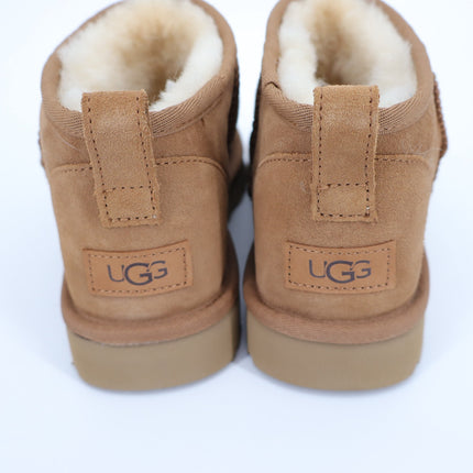 UGG Classic Ultra Mini Ankle Boot Chestnut NIB Sheepskin Winter Boot Women's 10