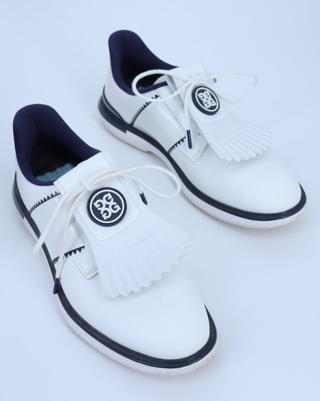 G/FORE Gallivan2r Side Stripe Kiltie Golf Shoe Snow Twilight Sneakers Women's 7M