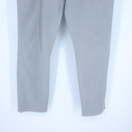 7Diamonds Generation 5-Pocket Pants Grey Slim Straight Cotton Men's 36X30