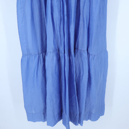 by Anthropologie The Somerset Maxi Dress Blue NWT Popover Long Sleeve Women's XS